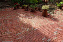 Red brick patio